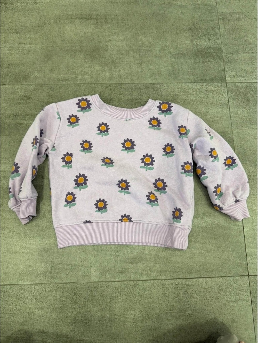 2t • Jumping Beans Girls Purple Daisy Floral Fleece Sweatshirt Pullover